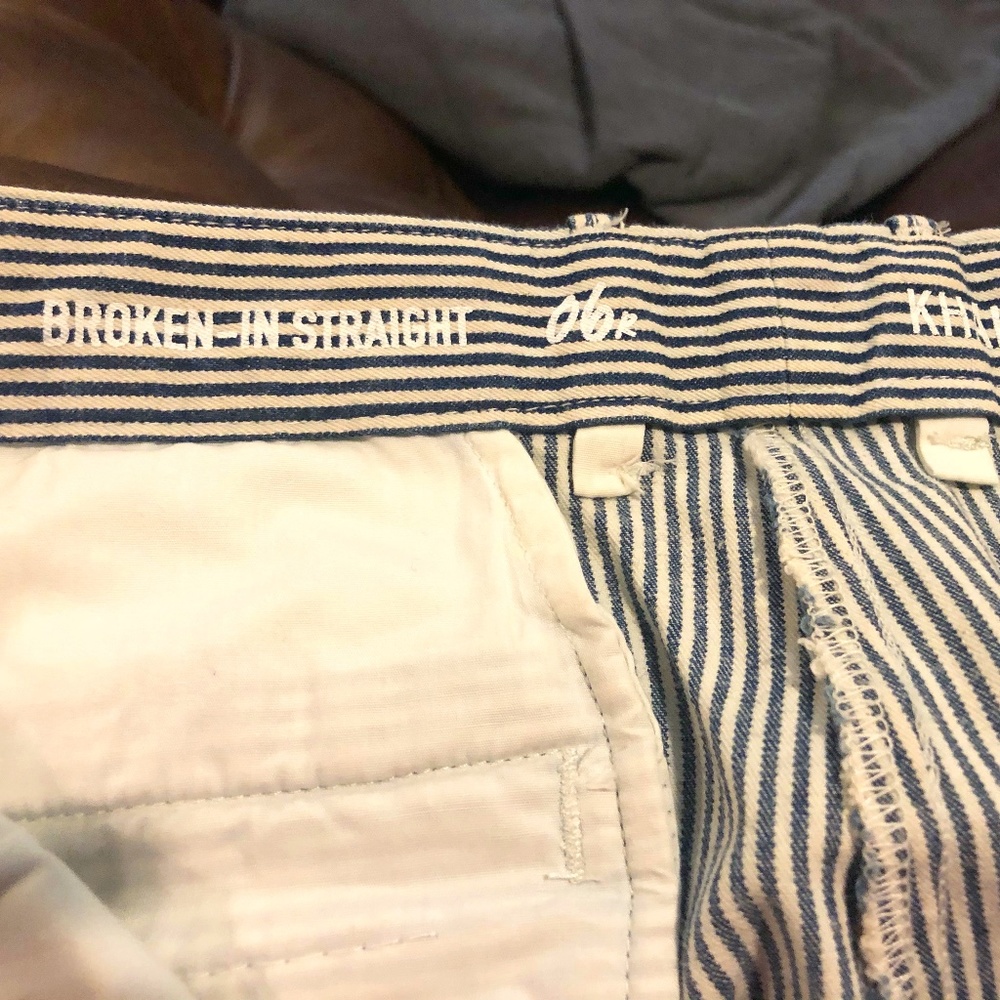 Gap Khakis in Seersucker